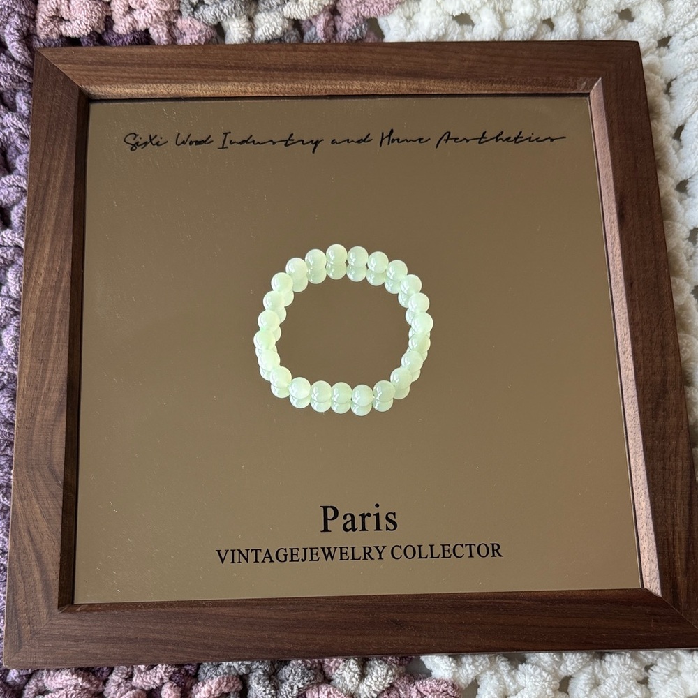 Green Jade (Hetian) Beaded Bracelet 8mm
